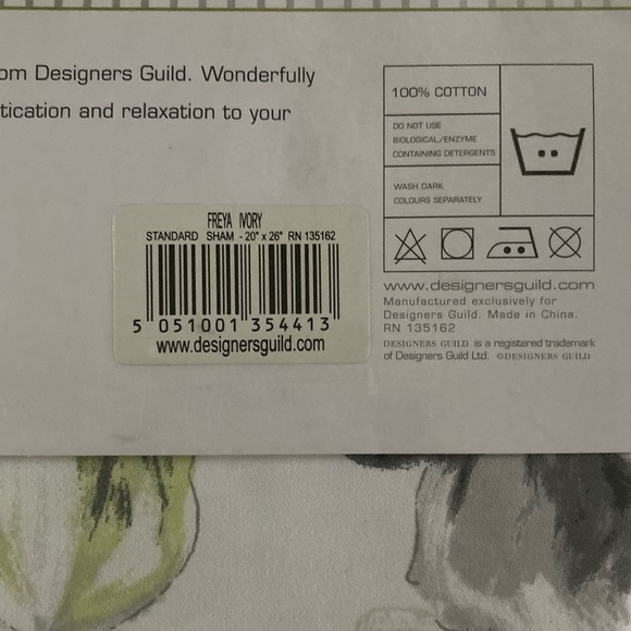 Designers Guild Freya Ivory Sham NWT - Picture 3 of 9